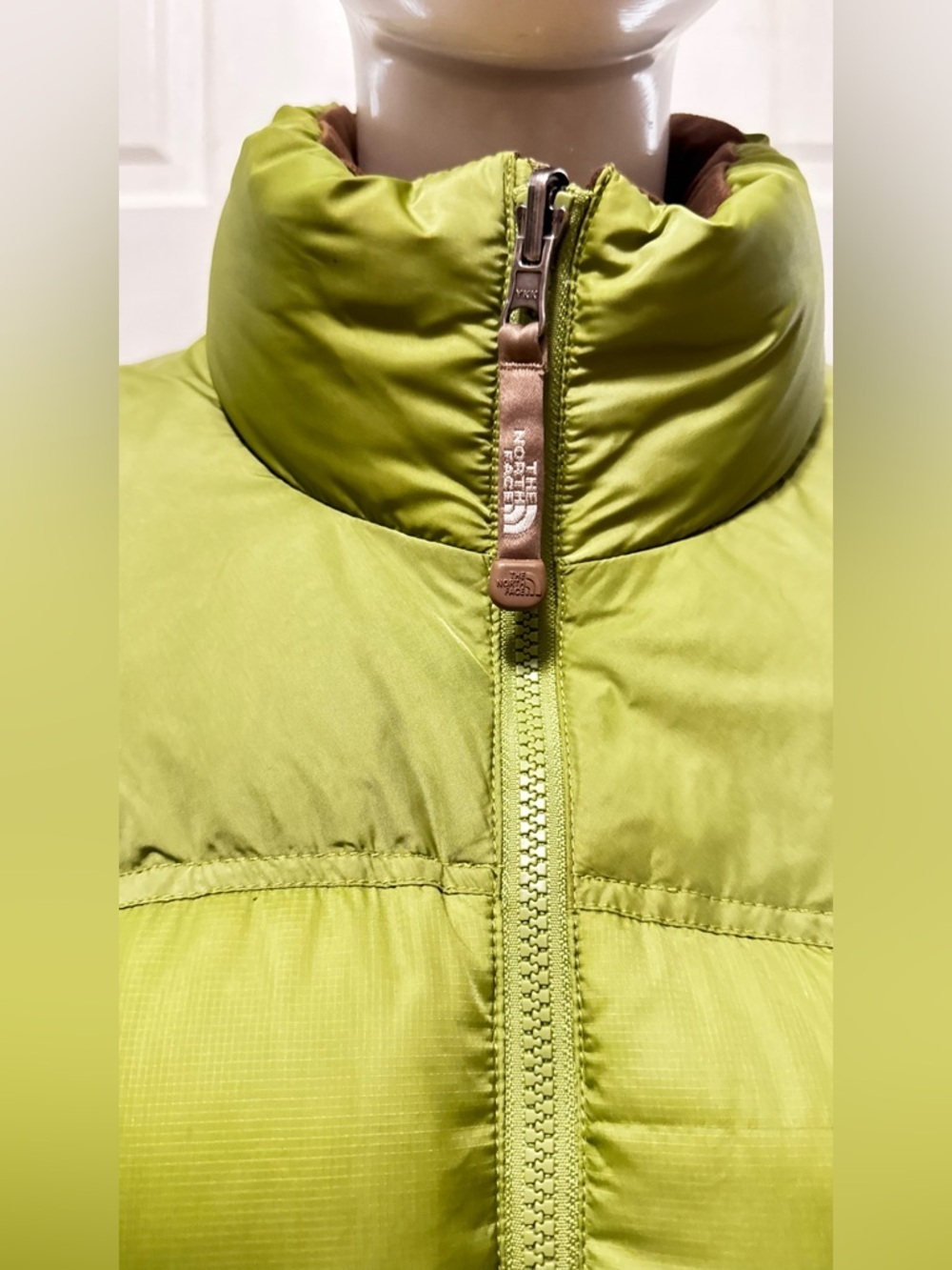 The North Face 1996 Retro Nuptse Men's Sage Green Puffer Jacket Size Medium - Picture 7 of 16